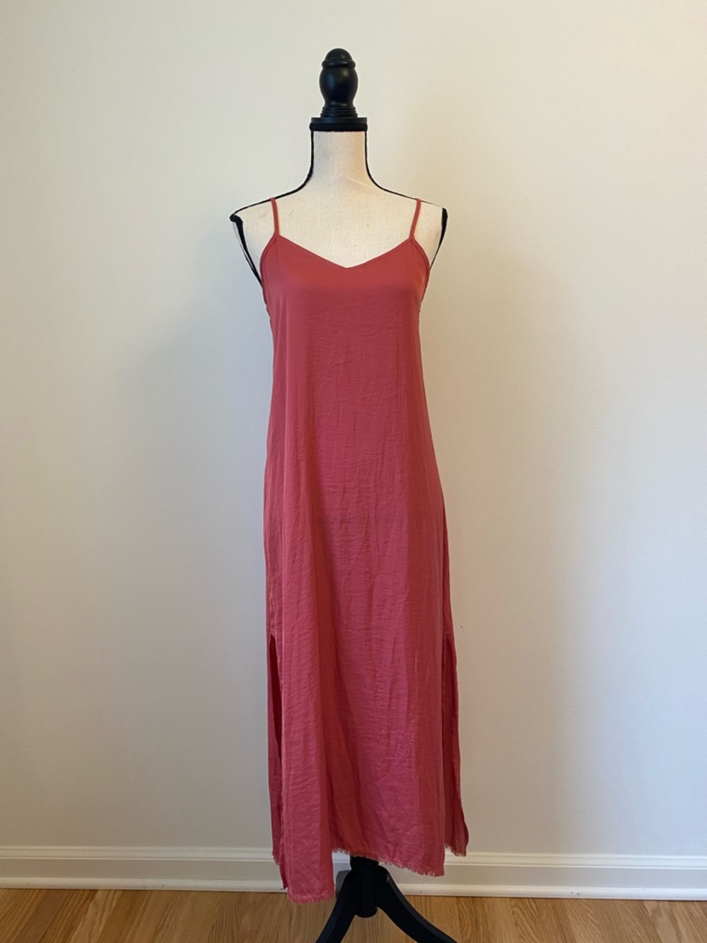 aerie Rose Pink Maxi Slip Dress